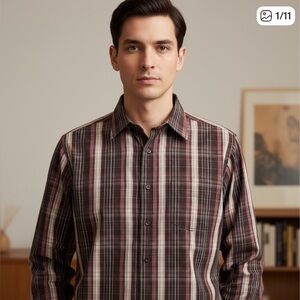 ➕Point Zero Black Label Shirt  XL Long Sleeve Men’s C1-010➕